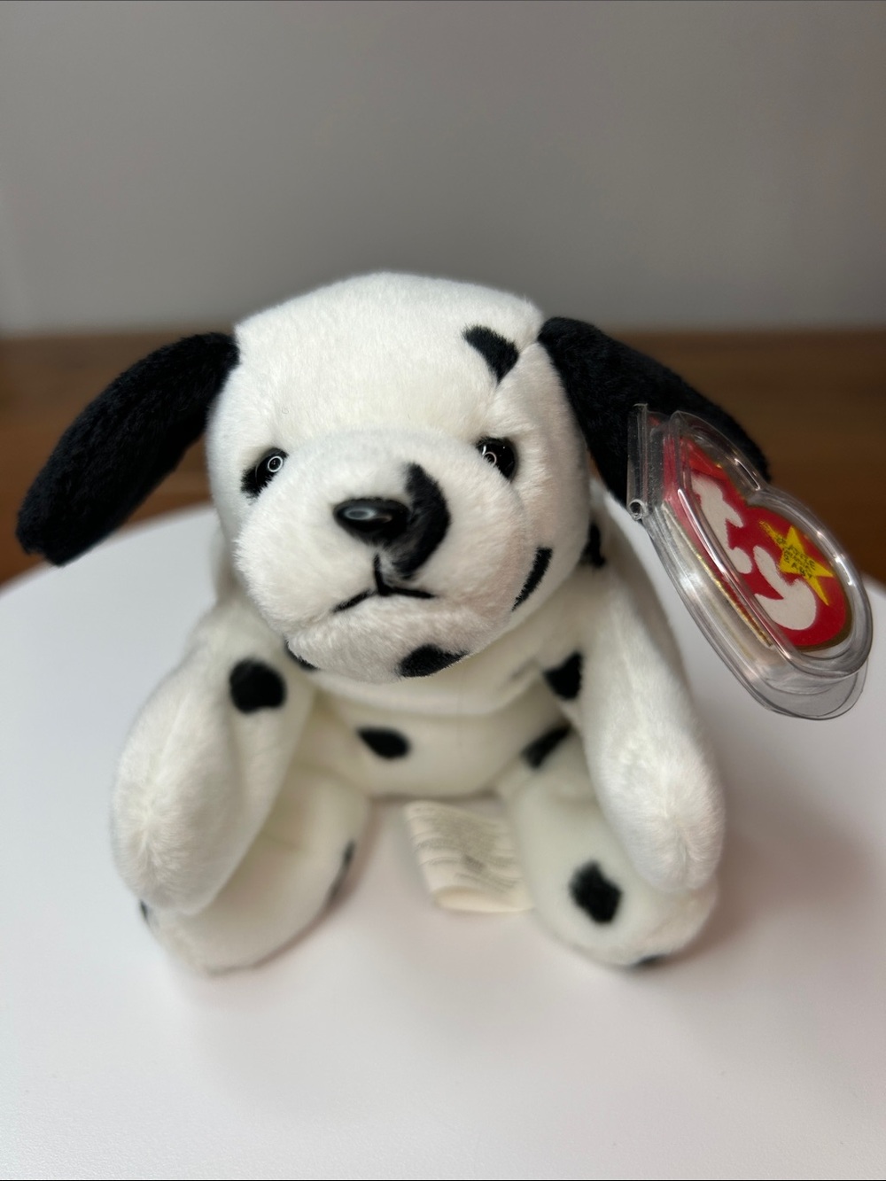 3/$25🌻 1996 TY Beanie Baby Dotty the Dalmatian Retired w/ Display Case